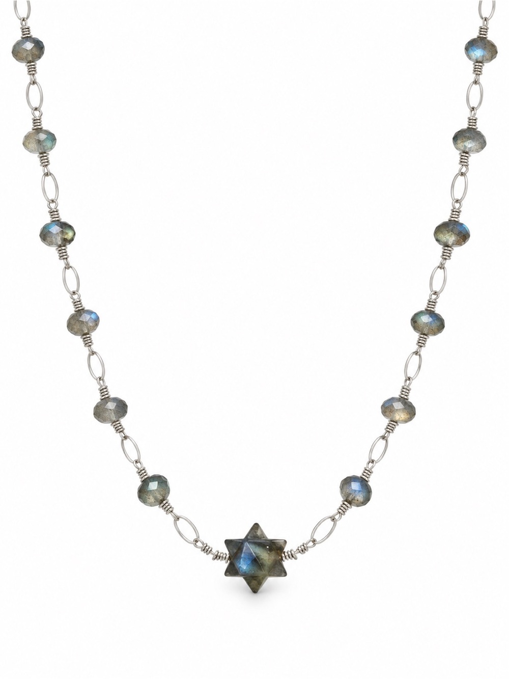 AMN11 Labradorite Star Necklace